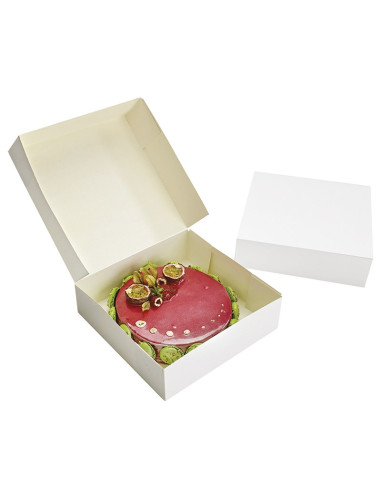 CAJA TARTA BLANCAh10 cm (50u)Pastelería