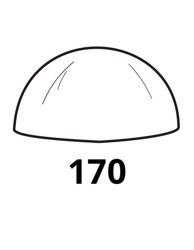 MOLDE PVC SEMIESFERA D170mm 1cPvc Esferas