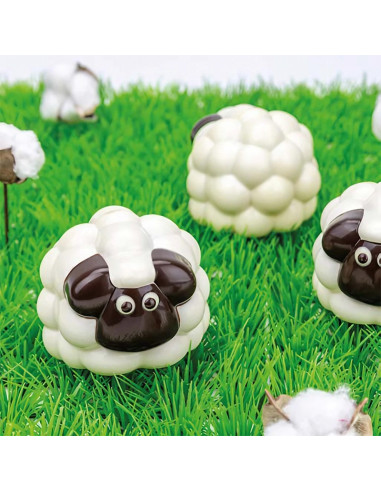 MOLDE DOBLE OVEJA FLUFFY 75x81xh62,5 mmFiguras Pascua