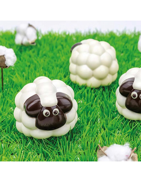 MOLDE DOBLE OVEJA FLUFFY 75x81xh62,5 mmFiguras Pascua