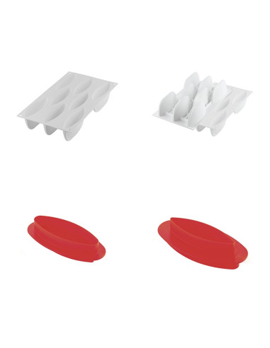 MOLDE VELA 100 - 115 x 35 h 57 mm 8c x 100mlSilikomart Monoporciones