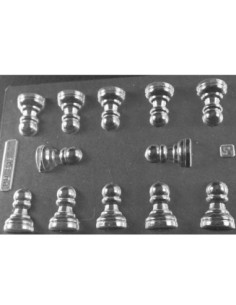 MOLDE PVC ARMD819 AJEDREZ PEONES 40x25x20mm