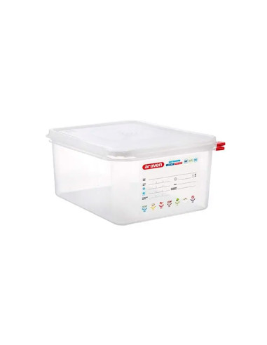 CONTENEDOR HERMÉTICO ARAVEN GN 1/2 H150 MM 10 LHerméticos