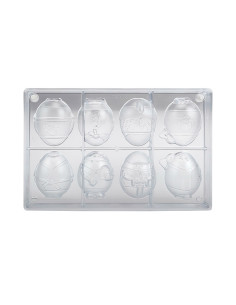 MOLDE POLIC. HUEVO MAILLOT SURTIDO1 65x50mmHuevos 2