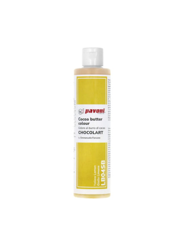 MANTECA DE CACAO AMARILLO LIMÓN PAVONI 200grMantecas de Cacao