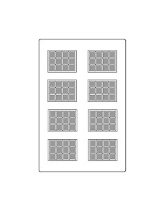 MOLDE PVC TABLETA ARPO183 35x25x5mm (8i)Pvc Tabletas 2