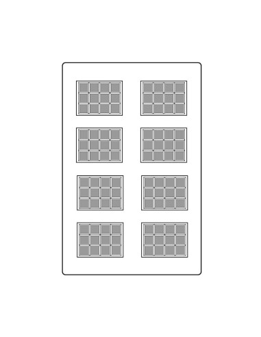 MOLDE PVC TABLETA ARPO183 35x25x5mm (8i)Pvc Tabletas