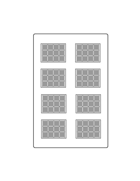 MOLDE PVC TABLETA ARPO183 35x25x5mm (8i)Pvc Tabletas