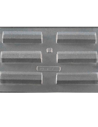 MOLDE PVC TABLETA PO187 (6i) 90x20x18mmPvc Tabletas