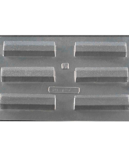 MOLDE PVC TABLETA PO187 (6i) 90x20x18mmPvc Tabletas