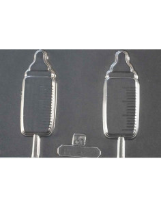MOLDE PVC PIRULETA BIBERÓN 83x35mm (2c)Pvc Piruletas