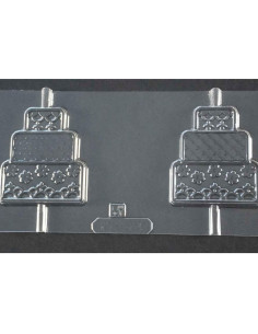 MOLDE PVC PIRULETA PASTEL DECORADO 70x62mm (2c)Pvc Piruletas