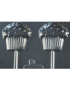 MOLDE PVC PIRULETA MUFFIN 65x63mm (2c)Pvc Piruletas