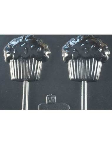 MOLDE PVC PIRULETA MUFFIN 65x63mm (2c)Pvc Piruletas