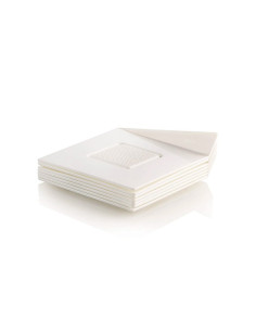 BANDEJA MONOPORCIONES WHITE TRAYS 83x83mm (100u)Bases plástico 2