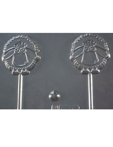 MOLDE PVC PIRULETA OVEJA 75x75mm (2c)Pvc Piruletas