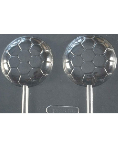 MOLDE PVC PIRULETA BALÓN FÚTBOL D70 (2c)Pvc Piruletas
