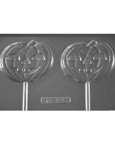 M. PVC ARPR128 PIRULETA CALABAZA 100x80x8mm (2c)Pvc Piruletas