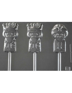 MOLDE PVC PIRULETA REYES 80x40x10mm (3c)Reyes