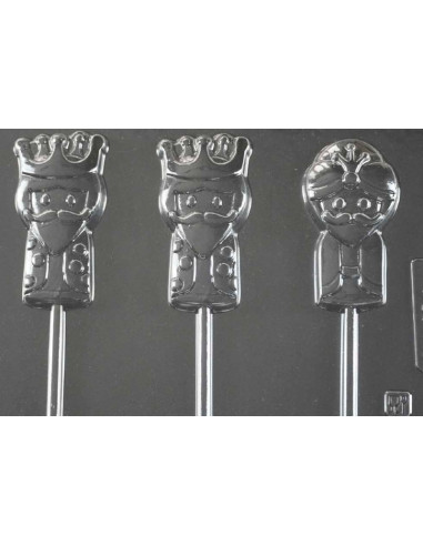 MOLDE PVC PIRULETA REYES 80x40x10mm (3c)Reyes