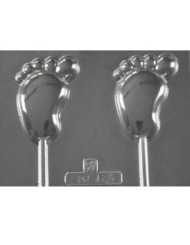 MOLDE PVC PIRULETA ARPR125 PIE 70x50x8mm (2c)Pvc Piruletas