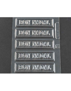 MOLDE PVC BON NADAL 90x20mm (5c)Pvc Velas y pastillaje