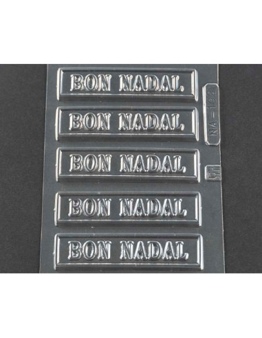MOLDE PVC BON NADAL 90x20mm (5c)Pvc Velas y pastillaje