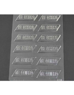 MOLDE PVC TE QUIERO 70x21mm (12c)Pvc Velas y pastillaje