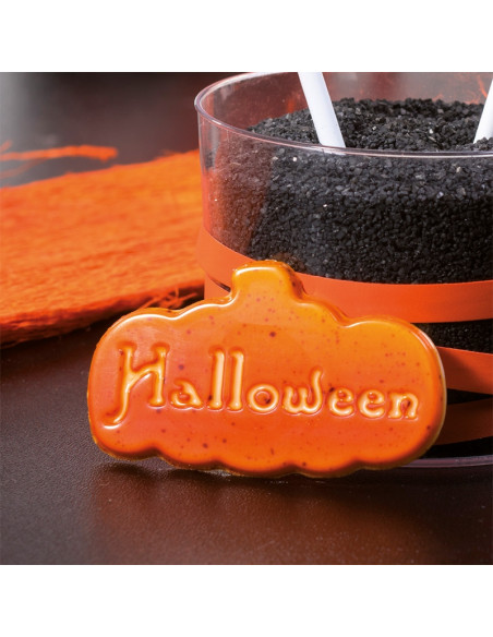 MOLDE PVC HALLOWEEN 64x37x2mm (8c)Pvc Velas y pastillaje