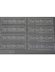 MOLDE PVC PER MOLTS ANYS 105x26x4mm (8c)Pvc Velas y pastillaje