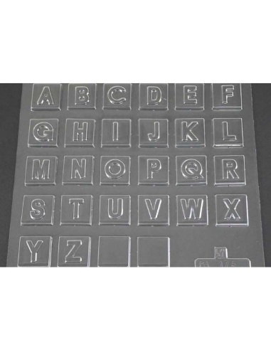 MOLDE PVC ABECEDARIO PEQUEÑOPvc Velas y pastillaje