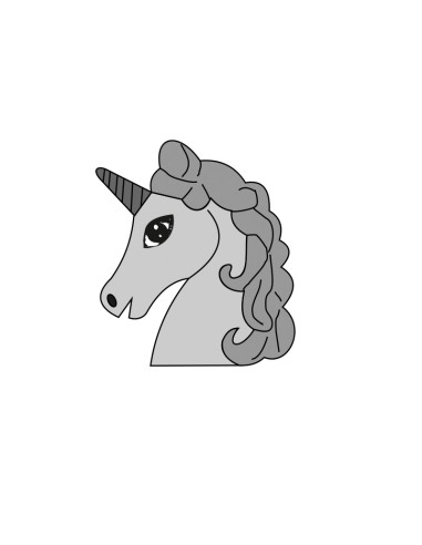 MOLDE PVC ARPA205 UNICORNIO 55x60x8mm (4c)Pvc Animales