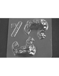 M. PVC GALLINA PONEDORA 60X45mm (MD)Pvc Animales