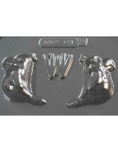 MOLDE PVC LORO 70x50mm (MD)Pvc Animales