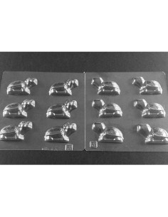 MOLDE PVC TORTUGA 3D 52x35x30mm 2 MOLDESPvc Animales