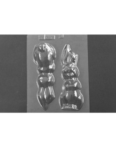 MOLDE PVC LIEBRE 3D 170x60x70mm MDPvc Animales