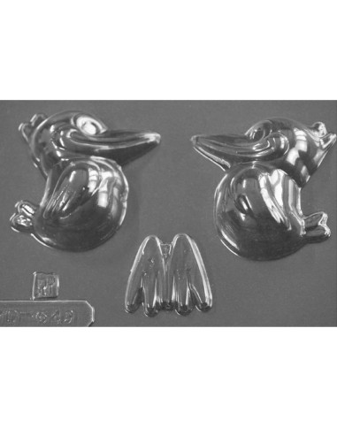 MOLDE PVC PÁJARO PICO LARGO 3D 70x65x40mm (MD)Pvc Animales