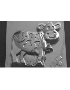 MOLDE PVC VACA PLANA (1c)Pvc Animales