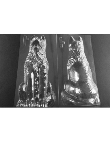 MOLDE PVC PASTOR ALEMÁN 3D 300x130x150mm (2moldes)Pvc Animales MOLDE PVC PASTOR ALEMÁN 3D 300x130x150mm (2moldes)Pvc Animales