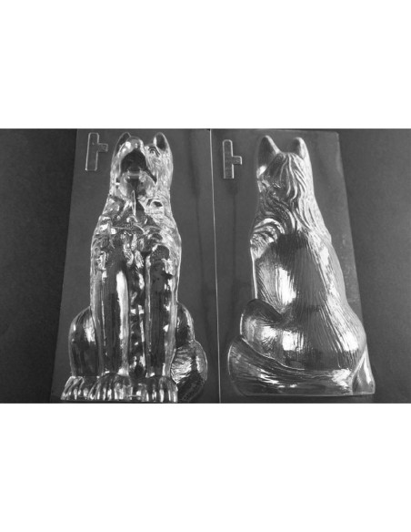 MOLDE PVC PASTOR ALEMÁN 3D 300x130x150mm (2moldes)Pvc Animales