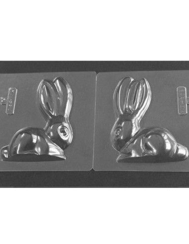 MOLDE PVC CONEJO 3D OREJAS MD652 105x135x50mmPvc Animales