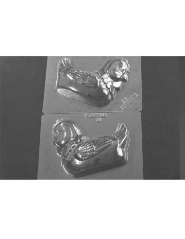 MOLDE PVC GALLINA 3D 140x170x80mm MD (2m)Pvc Animales