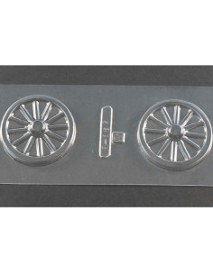MOLDE PVC RUEDA RADIOS D70x8mm (2c)Ruedas