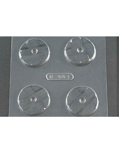 MOLDE PVC RUEDA CARROMATO ANTIGUO D50x7mm (4c)Ruedas