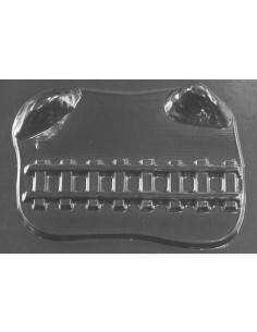MOLDE PVC BASE RAIL TREN 175x130x32mmPvc Bases