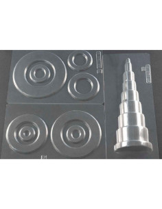 M. PVC ABETO DISCOS 100X240X120mm (1i) (3m)Arboles