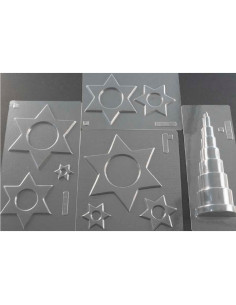 M. PVC ABETO ESTRELLAS 100X240X120mm (1i) (5m)Arboles