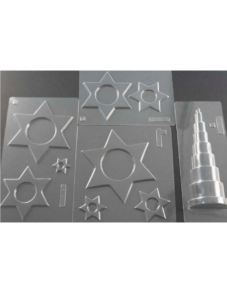 M. PVC ABETO ESTRELLAS 100X240X120mm (1i) (5m)Arboles