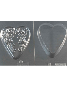 MOLDE PVC CORAZÓN GRABADO 115x115mmSan Valentin
