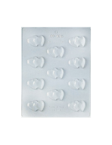 MOLDE PVC 90-1015 CORAZÓN DOBLESan Valentin